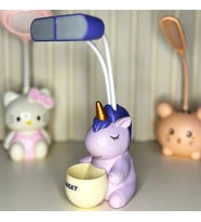 Unicorn Sevimli Kalemlikli Şarjlı Masa Lambası Tky0436