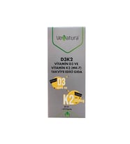 D3K2 Vitamin D3 Ve Menaquinon 7(MK-7) Takviye Edici Gıda 20ml