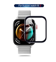 Huawei Watch Fit 3 Full Ekran Nano Saat Koruyucu (Fit/Fit2 Uyumlu Değildir) (Siyah)
