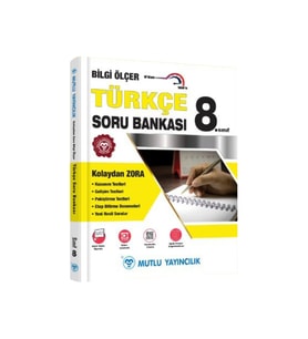 Mutlu Yayınları 8. Sınıf Türkçe Bilgi Ölçer Soru Bankası