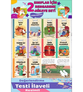 2.Sınıflar İçin Okumayı Sevdiren Dostluk, Macera, Heyecan İçeren 10 lu Hikaye Seti