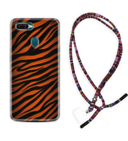Oppo A5S A15 A16 A54 A55 A73 A74 Kılıf Boyun Asklı Rasta Silikon Leopar Yeni 1676