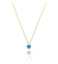 Minimal Opal Kalpli Gümüş Kolye