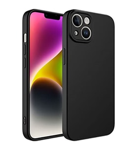 Coverzone Apple iPhone 14 ?le Uyumlu K?l?f Z-Mara Lansman Vieri Tam Koruma Arka Kapak Kamera Koruma �?k?nt?l? P�r�zs�z Y�zey Siyah