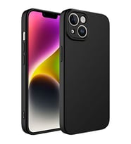 Coverzone Apple iPhone 14 ?le Uyumlu K?l?f Z-Mara Lansman Vieri Tam Koruma Arka Kapak Kamera Koruma �?k?nt?l? P�r�zs�z Y�zey Siyah