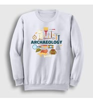 Presmono Unisex Beyaz Archeology Hediye Arkeolog Arkeoloji Sweatshirt 541498tt (Beyaz)