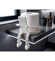 Telefon Tutucu Tuvalet Kağıdı Standı  3D Baskı Komik Banyo Aksesuarı
