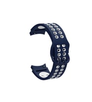 Samsung Galaxy Watch 4 42mm 20mm Uyumlu Kordon Silikon Esnek Yumuşak Delikli Spor KRD-02 Kayış