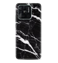 Xiaomi Redmi Note 7 8 9 Pro 10 2022 10 Pro 10S Kılıf Desenli Silikon Siyah Şerit Mermer 1318