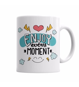 ZNN ENJOY EVERY MOMENT Kupa Bardak Porselen