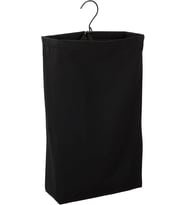 Hanging Cotton Canvas Laundry Hamper Bag, Black