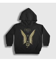 Presmono Unisex Çocuk Siyah Engel Metal Rammstein Kapüşonlu Sweatshirt 521517tt