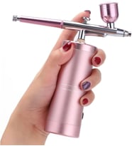 Airbrush Kendinden Kompresörlü Şarjlı Tırnak Pasta Model Saç Araba Boyama 0.3mm