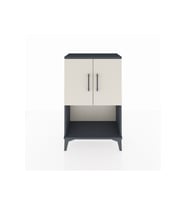 Arges Komodin 2 Raflı 2 Kapaklı 60x30x96 Antrasit-Aytaşı