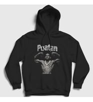 Presmono Unisex Siyah Poatan Mma Ufc Alex Pereira Kapüşonlu Sweatshirt 455227tt