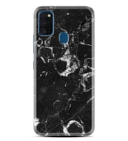 Samsung M21 M22 M23 M30 M31S M32 Kılıf Desenli Silikon Black Hole Marble 1387