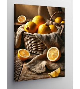 Kanvas Tablo Limon Sepeti