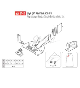 Biye Çift Kıvırma Apara 25x6mm / APR 14-D