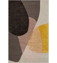 Eliana Home Baskılı, Yıkanabilir Kaymaz Taban Salon Halısı LNA0610 100x150 cm (Sarı)