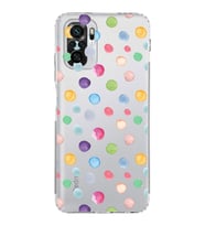 PrintiFy Xiaomi Redmi Note 10 ile Uyumlu Water Color 6  Kamera Korumalı Şeffaf  Kılıf