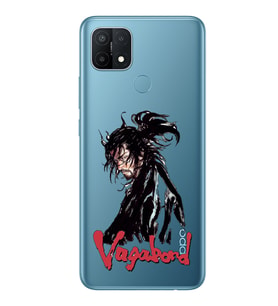 Oppo A15 / A15S Uyumlu Vagabond Anime Desenli Şeffaf Telefon Kılıfı