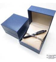 Kişiye Özel Krom Metal Unisex Bileklik + İsme Özel Mini Cep Kalemi - Hediyelik Kutulu Set (Karışık)