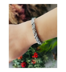 XUPING ROD BİLEKLİK 17+2CM-GÜMÜŞ RENK ACR9052