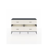 Arges Konsol 2 Raflı 4 Çekmeceli  176x30x99 Antrasit-Aytaşı