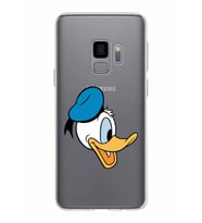 Samsung Galaxy S9 Kapak Donald Duck Tasarımlı Şeffaf Silikon Kılıf