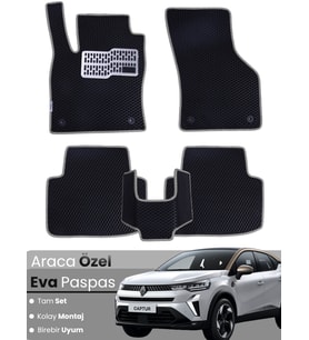 RENAULT CAPTUR 2 (2020-2023) Uyumlu EVA Paspas Tam Set–Araca Özel,Oto Paspas