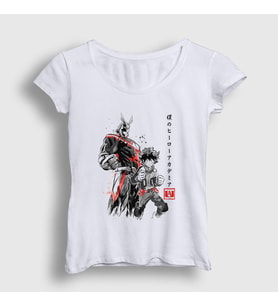 Presmono Kadın Beyaz Team Anime Boku No Hero Academia T-Shirt 234793tt