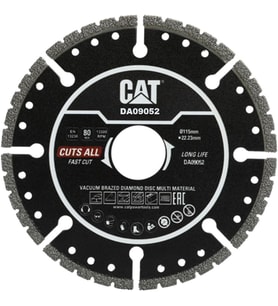 Cat Da09052 115Mm Profesyonel Çelik, İnox, Alüminyum, Pvc, Fayans, Çok Amaçlı Elmas Kesme Diski (Sok