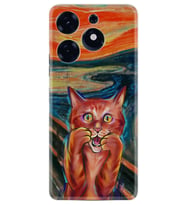 Spark 10 Pro Kılıf Silikon Desen Özel Seri Tablo Cat 1788