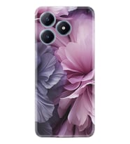 C61 Kılıf Boutique Baskılı Resimli Çiçek Mor Pcode -028