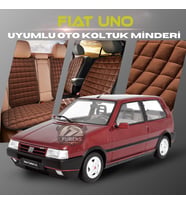 Fiat Uno Kahverengi Renk Tay Tüyü Cepli & Terletmez Sırtlı Oto Koltuk Minder Seti - Koltuk Koruma Kılıfı (ÖN & ARKA TAM SET)