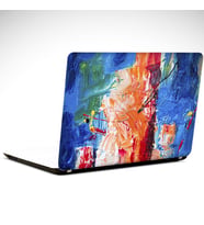Mavi Pudra Soyut Laptop Sticker 19 inch (40,5X27CM)