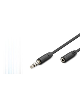 3.5 Mm Trrs Aux Uzatma Kablosu 3 M - Siyah HDX1011
