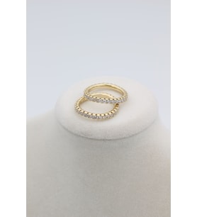 STİL İNCİSİ/XUPING JEWELRY YUVARLAK ZİRKON TAŞLI YÜZÜK (Altın)