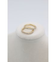 STİL İNCİSİ/XUPING JEWELRY YUVARLAK ZİRKON TAŞLI YÜZÜK (Altın)