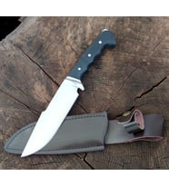 Av Bıçağı Avcı Bıçağı Kamp Bıçağı Bushcraft Deri Kılıflı HGPwi129