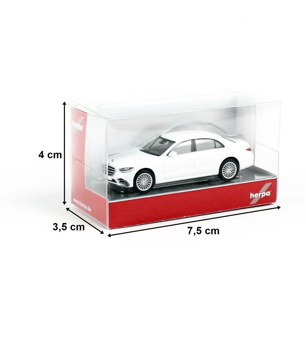 Herpa Mercedes-Benz Sクラス 1/87 特注品 希少 Herpa 420907-002 1/87 Ölçek Mercedes Benz S-Klasse, Beyaz