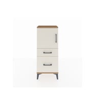Arges Komodin 2 Raflı 2 Çekmeceli Tek Kapaklı 44x30x106 Çam-Aytaşı