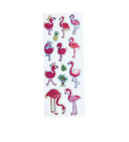 Sticker Kabartmalı Stiker Defter, Planlayıcı Etiket Flamingo (cb466) 16x7 cm