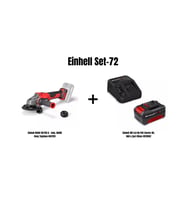 Einhell Set-72(Einhell 18/125 Q Akülü Avuç Taşlama+Einhell 18V 4,0 Ah Akü Şarj Cihazı)