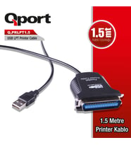 QPORT Q-PRLPT1.5 USB TO LPT PARALEL PORT 1.5MT ÇEVİRİCİ KABLO