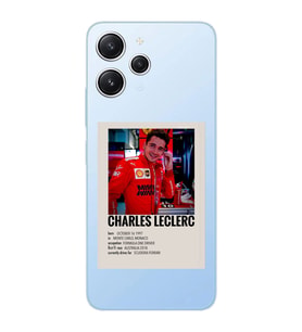 Xiaomi REDMI 12 Uyumlu Charles Leclerc Desenli Şeffaf Telefon Kılıfı