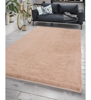Jassrug Fuzzy Kürk Halı 80x150 Pudra