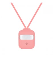 Blogy AirPods ile Uyumlu Silikon Kılıf Pink Sand