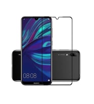 Huawei Y7 Prime 2019 Davin 5D Cam Ekran Koruyucu (Siyah)