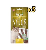 Reflex Hindili Kuzulu Kedi Ödül Çubuğu 5 gr x 3 x 5 Adet (Renksiz)